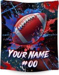 Personalized Football Blanket Gifts - Soft Sports Throw for All