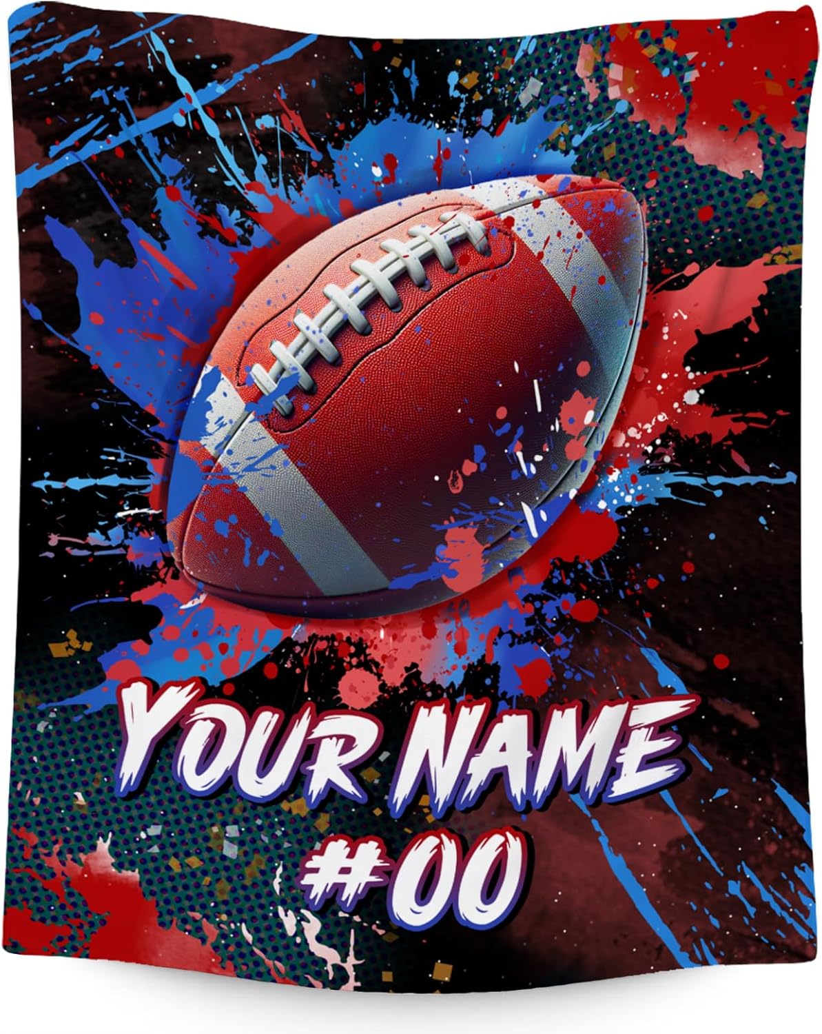 Personalized Football Blanket Gifts - Soft Sports Throw for All