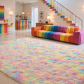Unicorn Rugs for Girls Room 9x12 Area Rug - Soft Plush Rainbow
