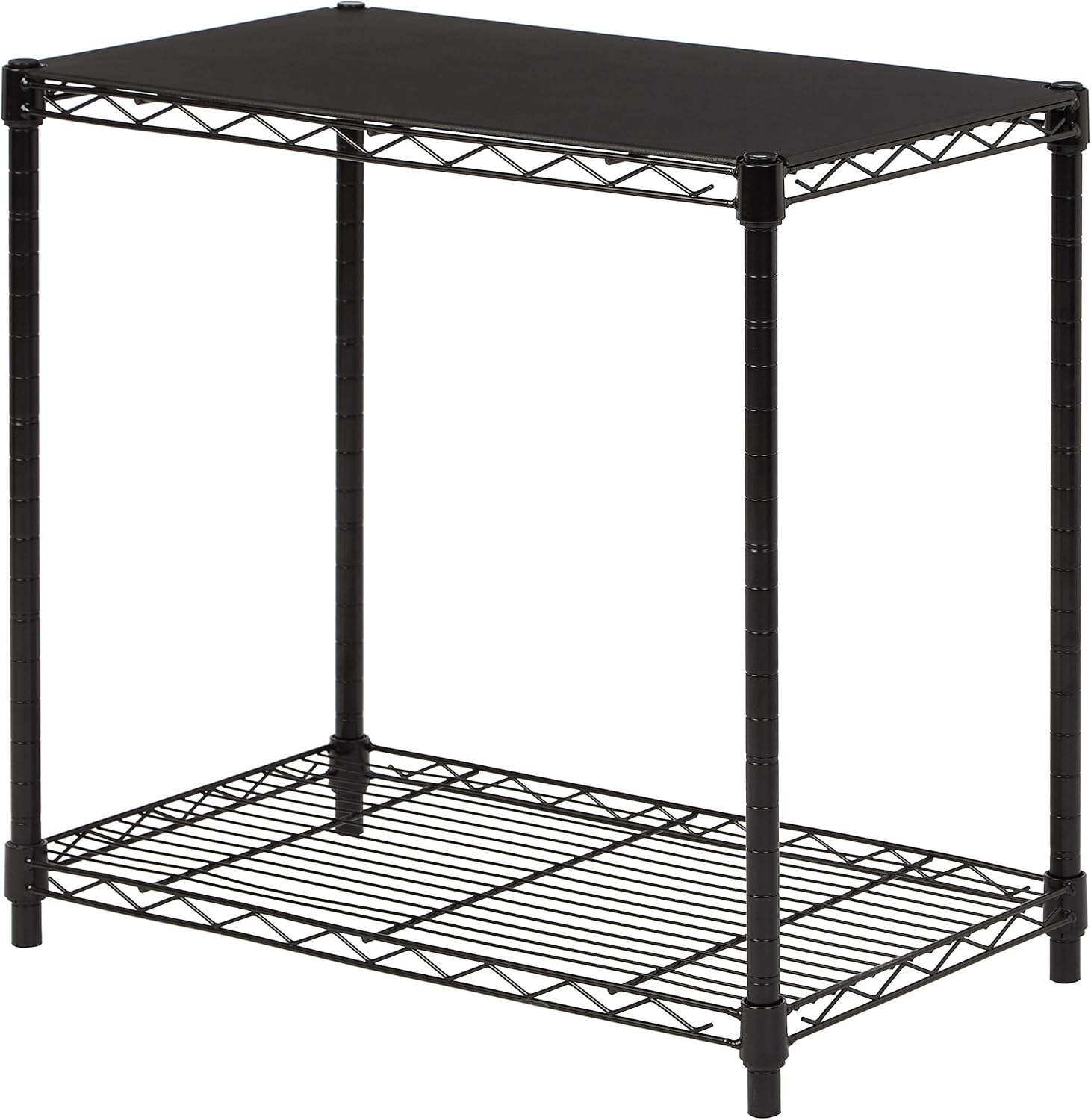 Space-Saving Storage Solution:  Basics 2-Shelf, Black