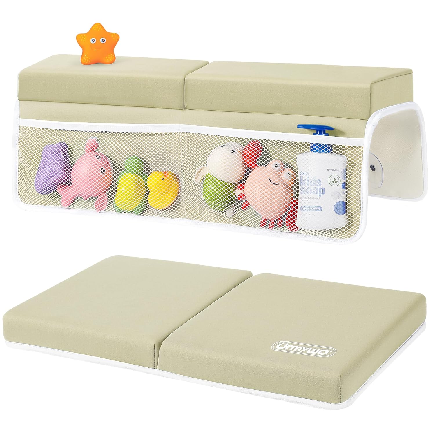 URMYWO Bath Kneeler and Elbow Rest Pad Set for Comfortable Bathing