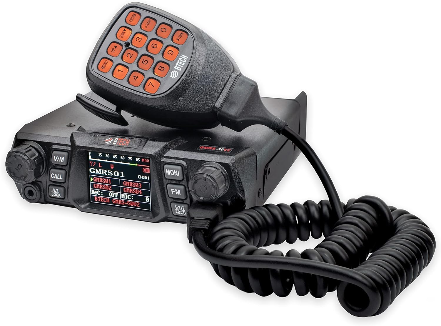 BTECH GMRS-50V2 Mobile GMRS Two-Way Radio with 256 Channels