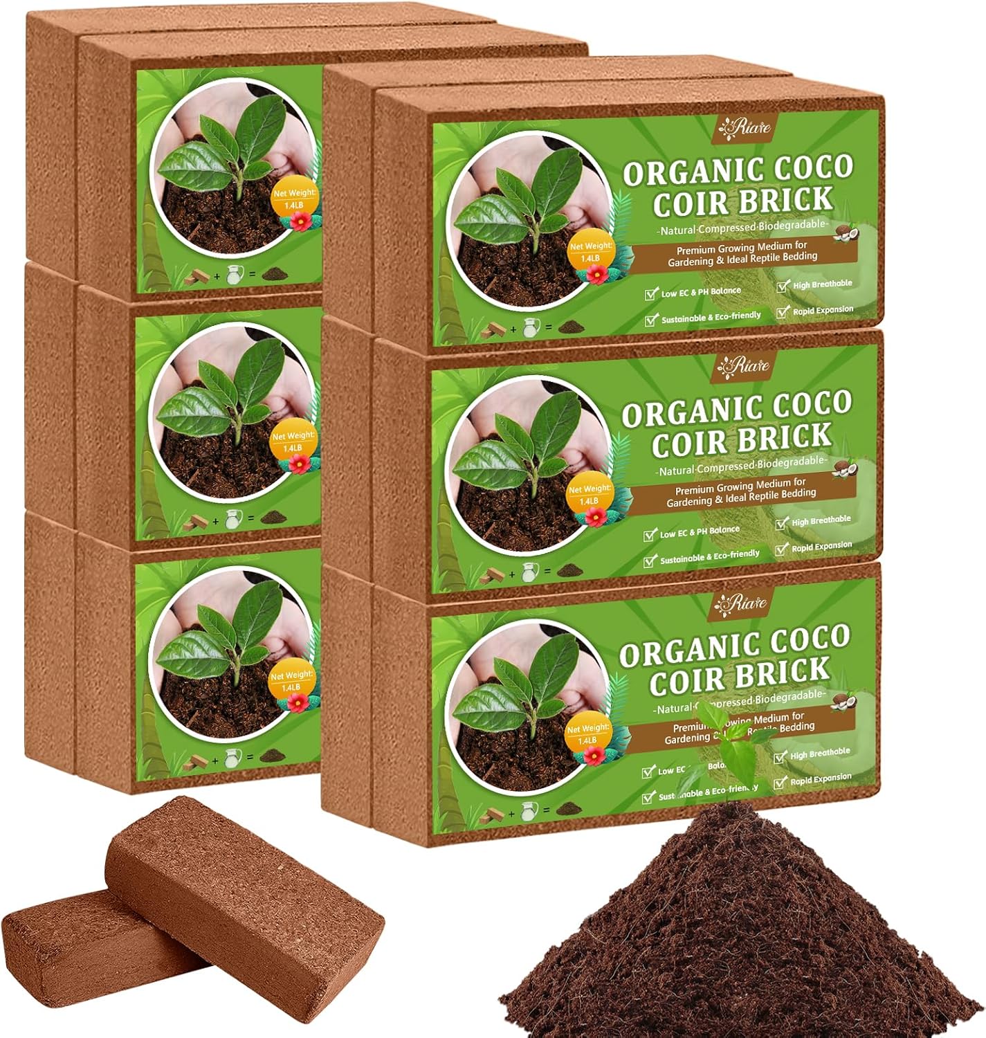 Organic Coco Coir Bricks for Sustainable Gardening Solutions
