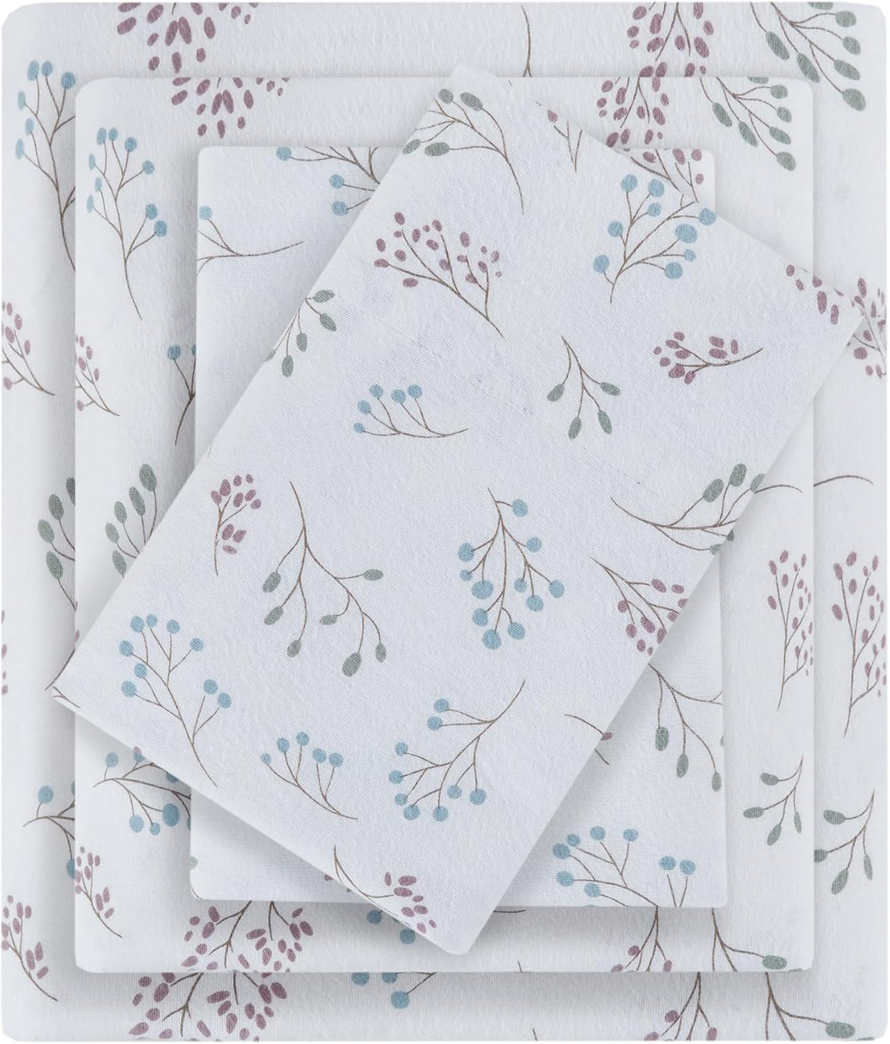 True North Flannel Sheets King Size - Cozy Cotton Bedding Set