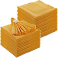Cotton Linen Cloth Napkins 48 Pack - Reusable Fringe Dinner Napkins