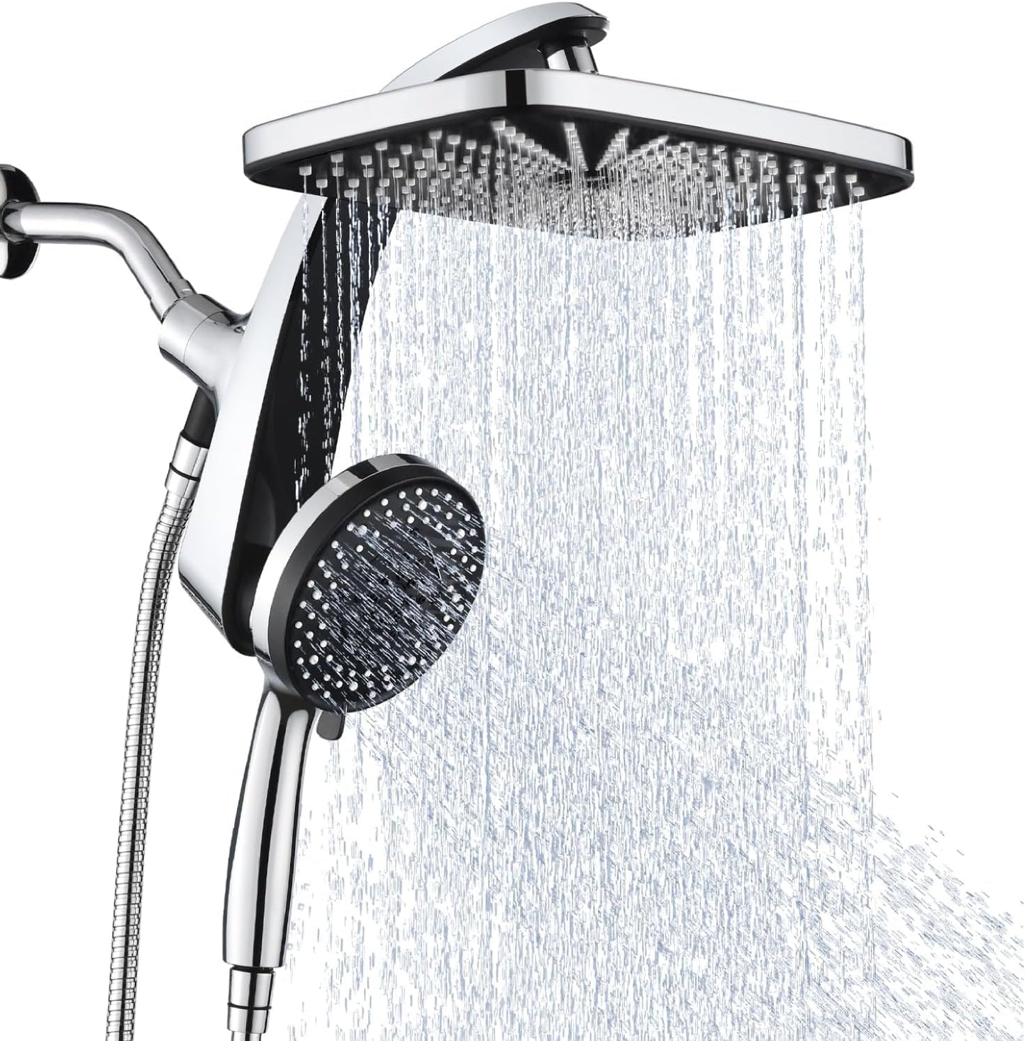 High Pressure Rain Shower Head with Handheld Spray Combo