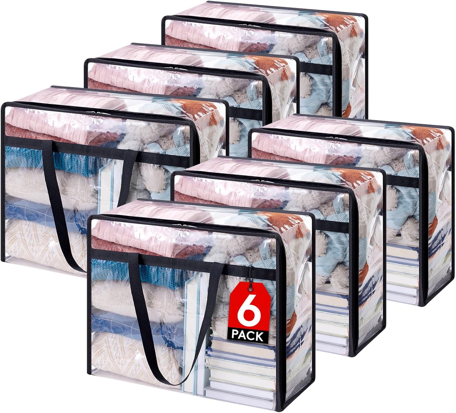Lifewit Clear Clothes Storage Bags for Bedding and Comforters
