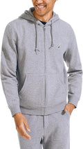 Nautica Men's Anchor Fleece Full-Zip Hoodie - Warm, Lightweight