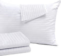 Set of 12 Pillow Protectors with Zipper Queen Size - Soft