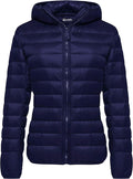 Women's Packable Ultra Light Short Down Jacket - Hooded, Packable