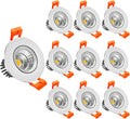 LED Dimmable 2in COB Recessed Downlight 3W 3000K Warm White - Value
