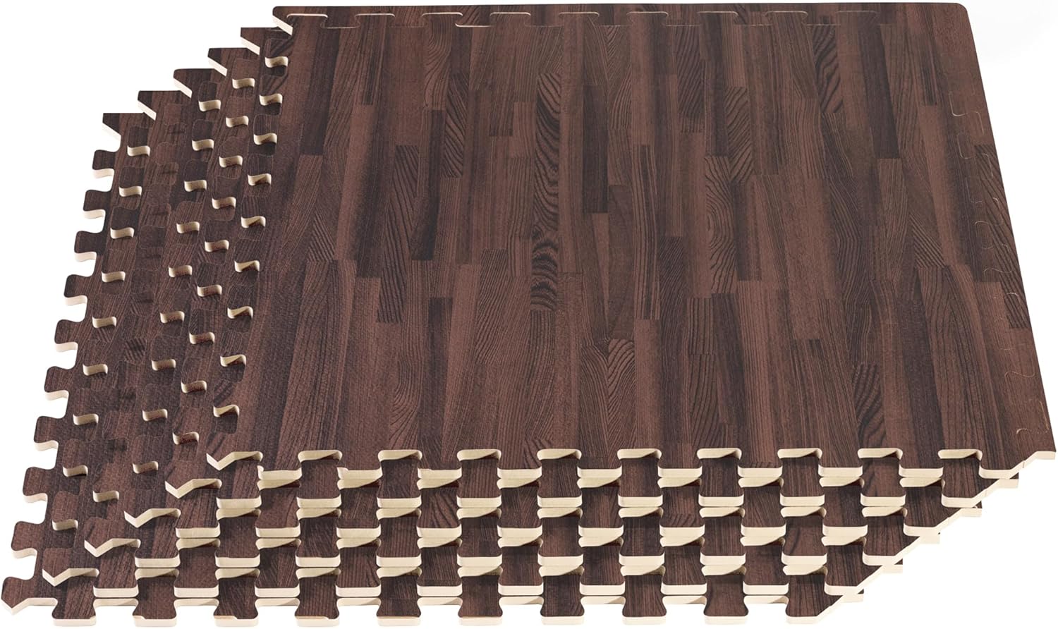 Forest Floor Premium Wood Grain Foam Tiles for Stylish Flooring