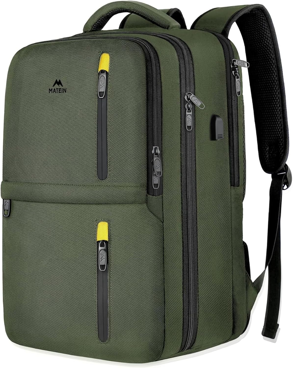 Spacious 45L Travel Backpack with USB Port & Shoe Compartment
