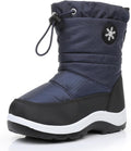 Toddler Snow Boots with Side Zipper - Water Resistant Warm Winter