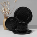 HaWare Dinnerware Sets 6-Piece Stoneware Set for 2 - Matte Black