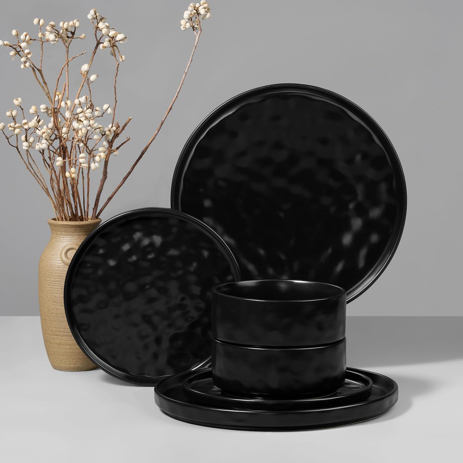 HaWare Dinnerware Sets: Stylish 6-Piece Stoneware Dish Set