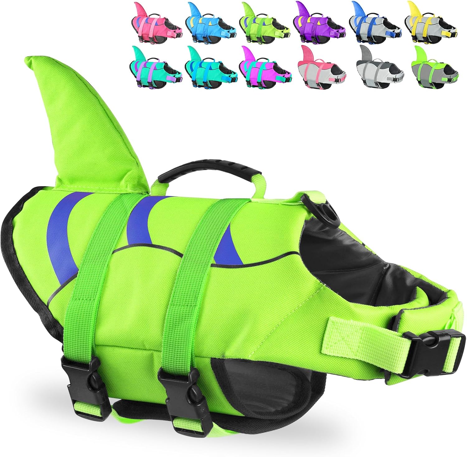 Fragralley Shark Fin Dog Life Jacket for Safe Water Adventures