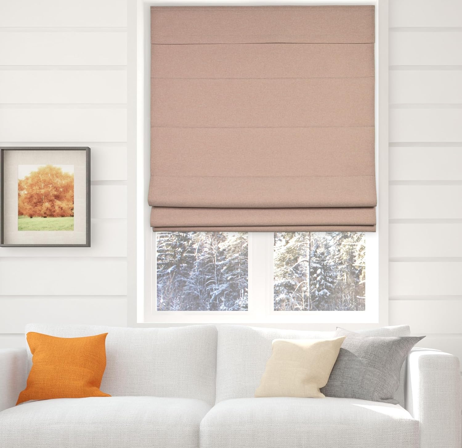 Arlo Blinds Thermal Room Darkening Roman Shades for Windows