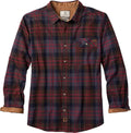Buck Camp Flannel Shirt for Men - Relaxed Fit, Corduroy Details