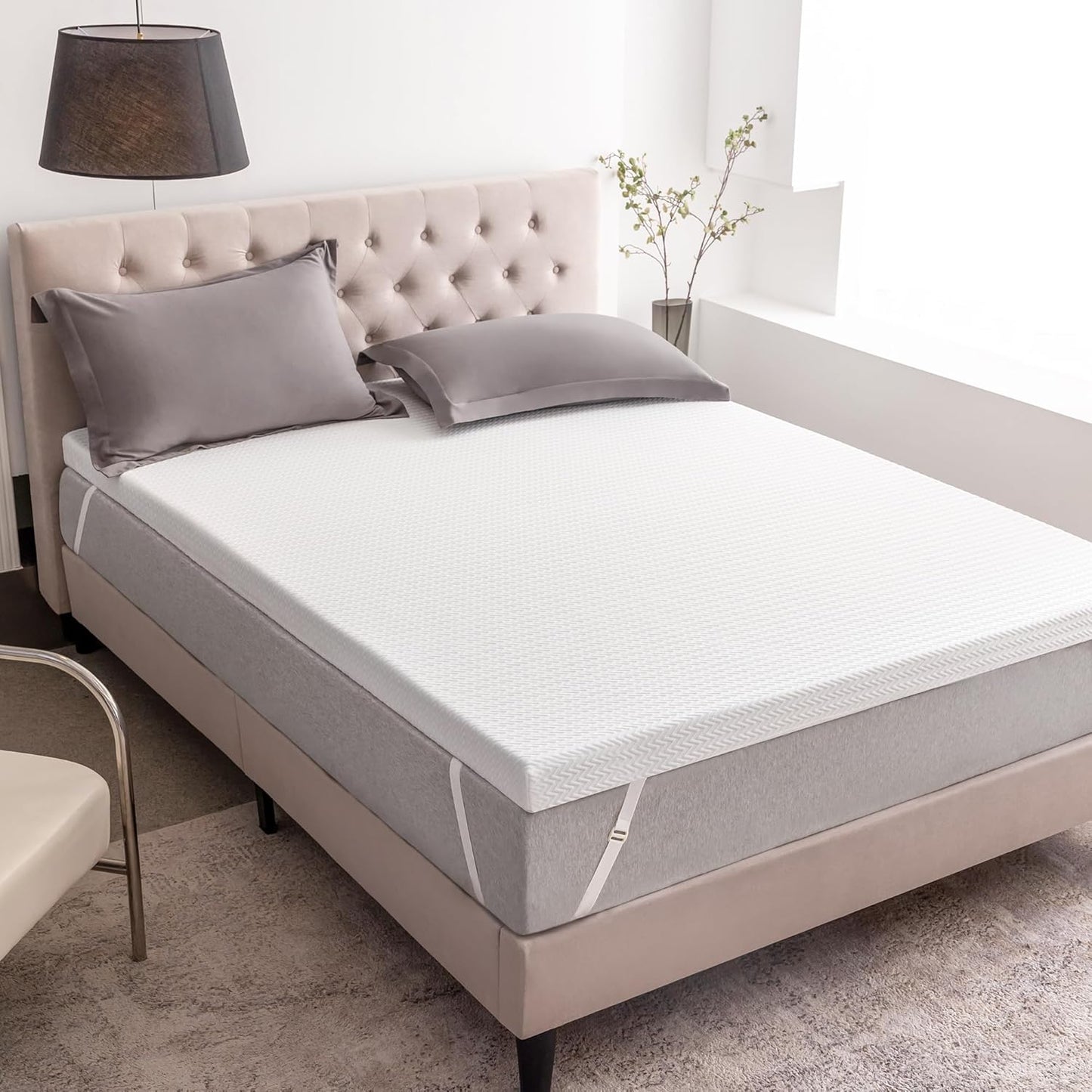 3 Inch Mattress Topper Twin - Gel Memory Foam for Comfort