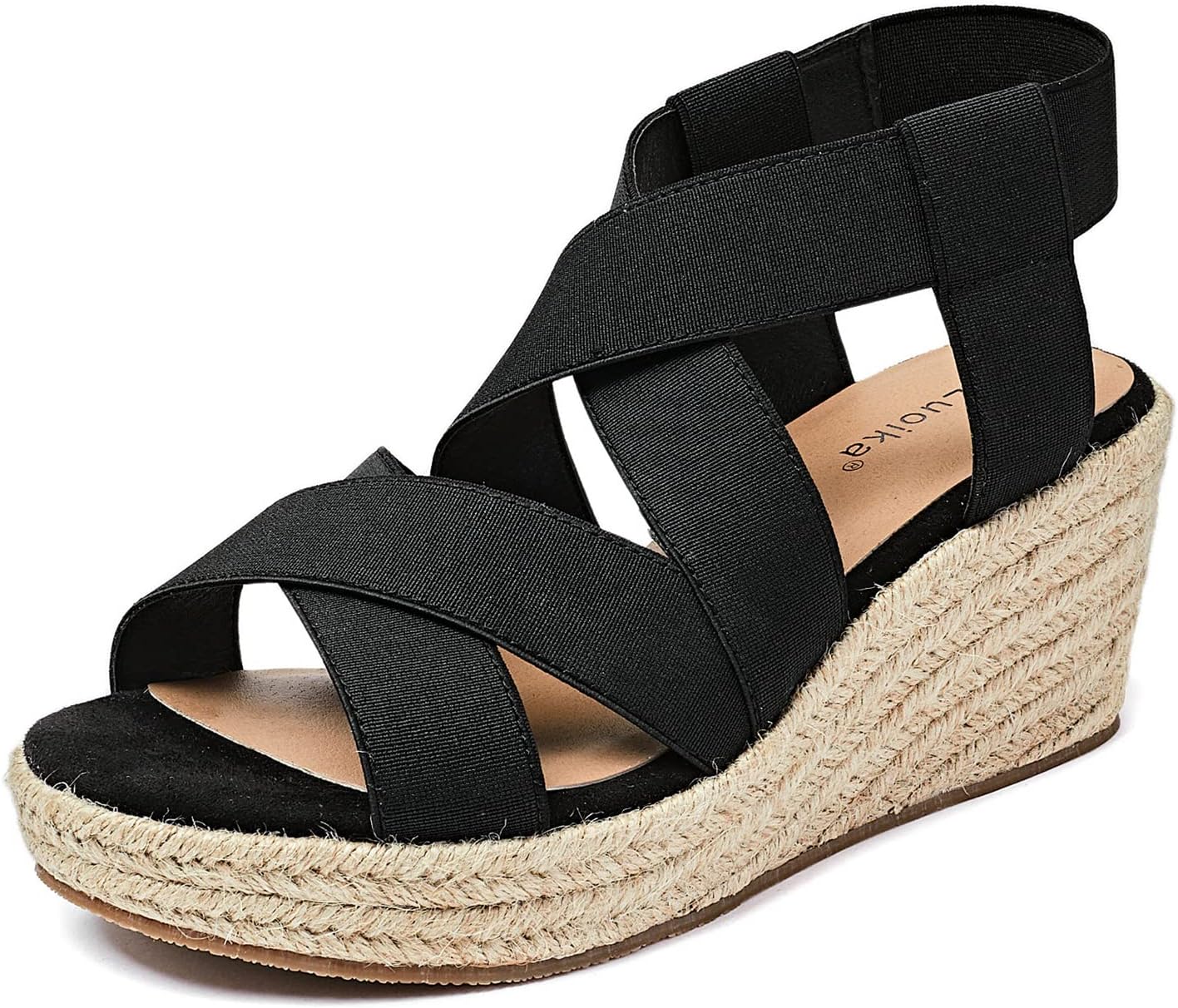 Luoika Women's Wide Width Wedge Sandals for Summer Style