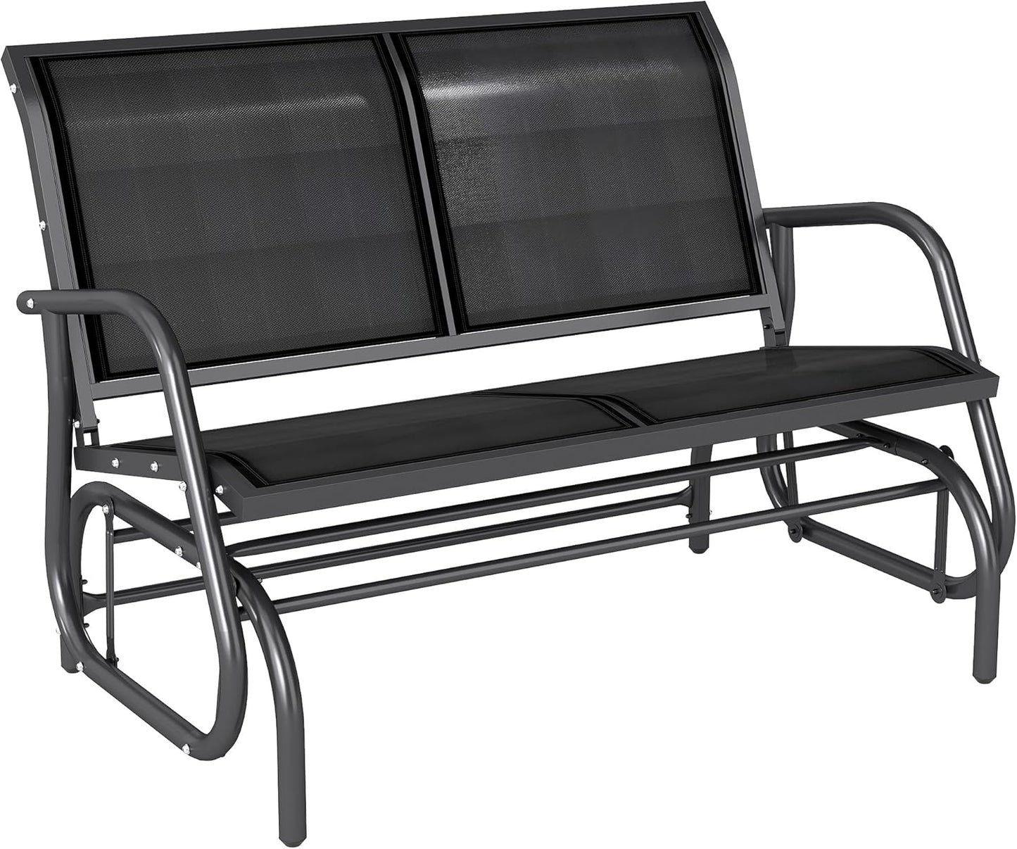 Outsunny 2-Person Outdoor Glider Bench for Cozy Relaxation