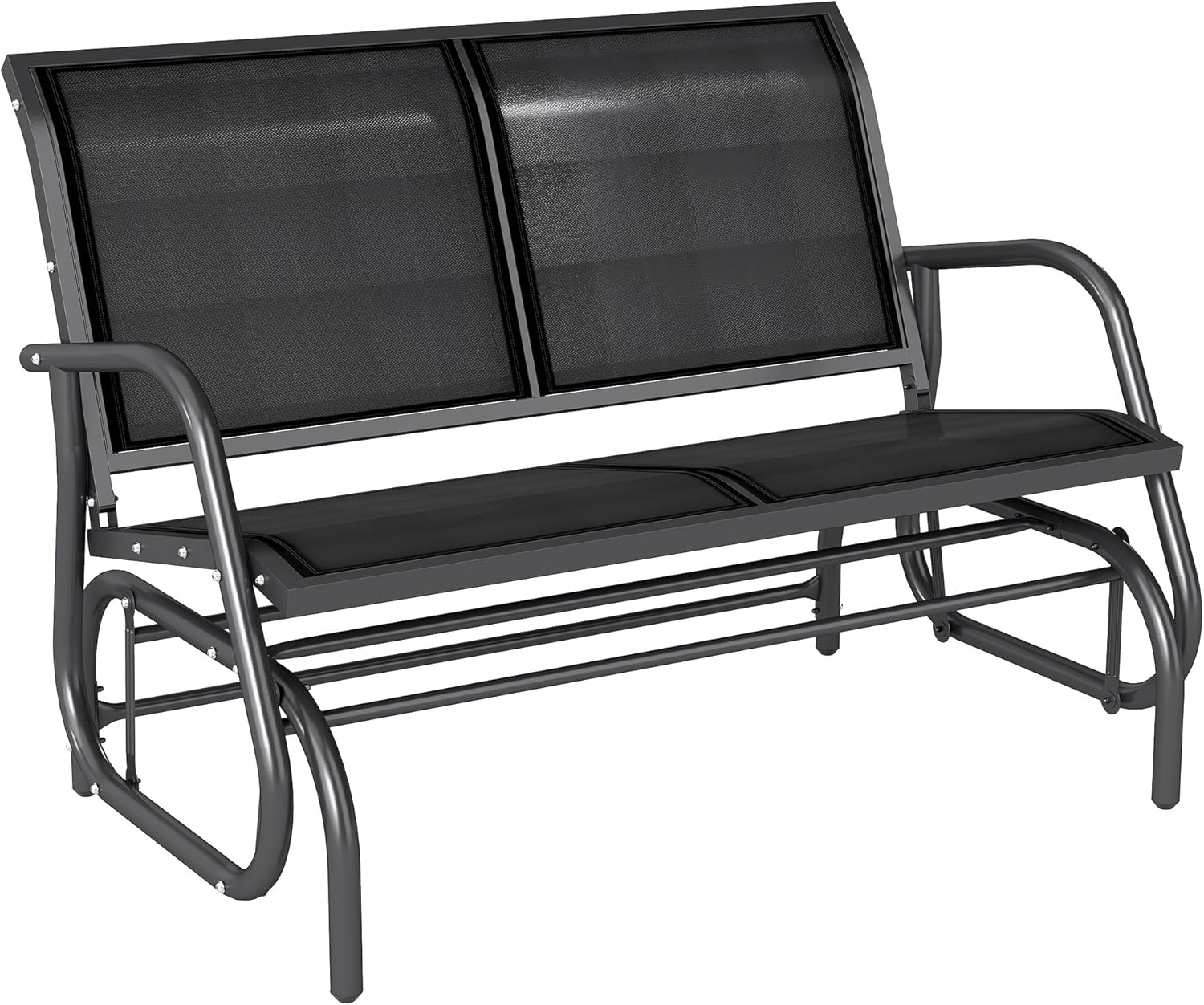Outsunny 2-Person Outdoor Glider Bench for Cozy Relaxation