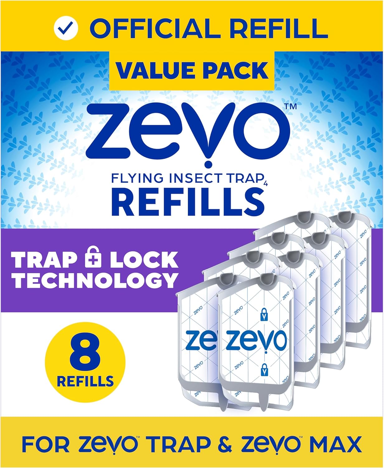 Zevo Flying Insect Trap Refill for MAX & Standard Traps