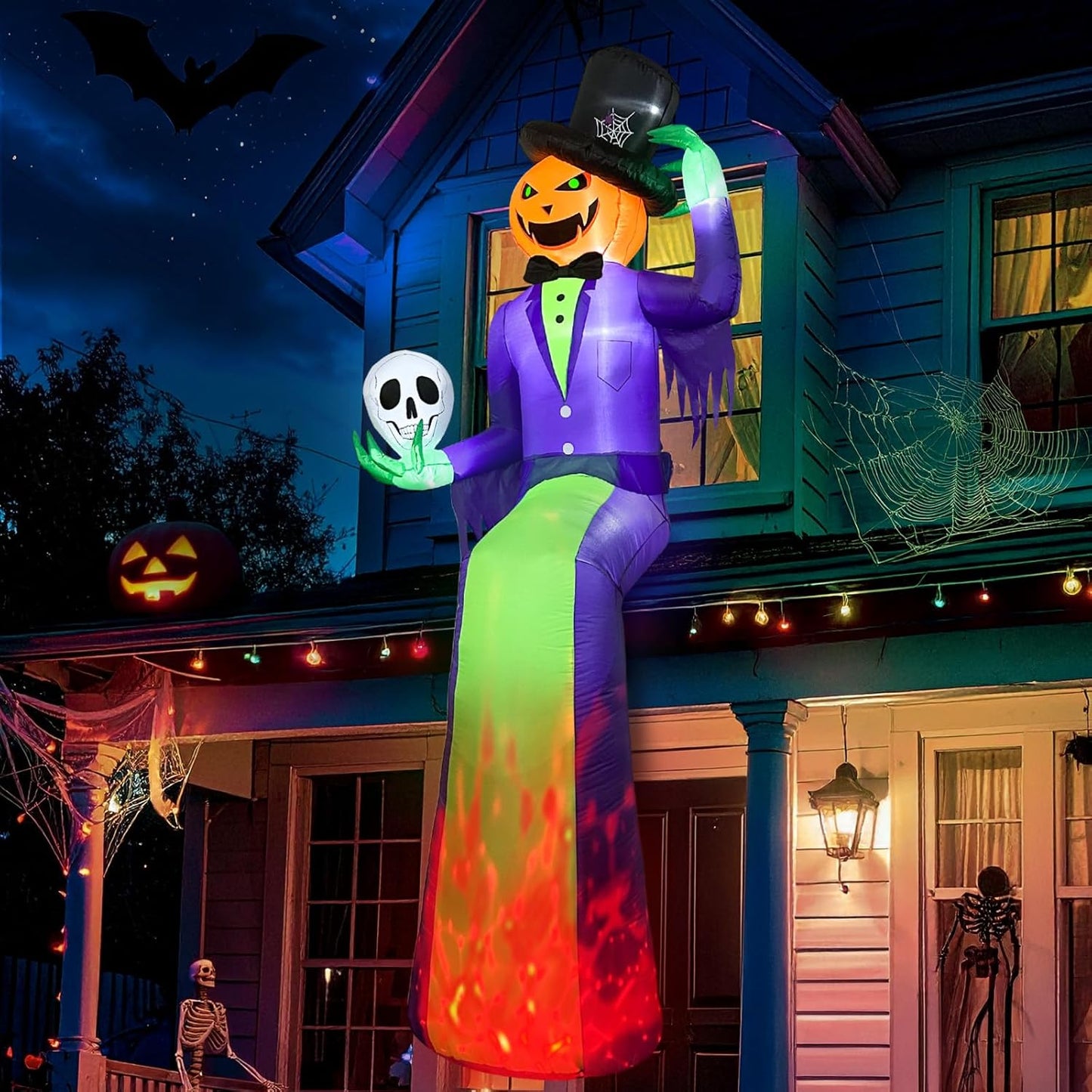 10FT Giant Halloween Inflatable Pumpkin Decoration for Outdoors