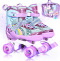 Rainbow Toddler Roller Skates Size 4 Adjustable - Light (Style Q73T)