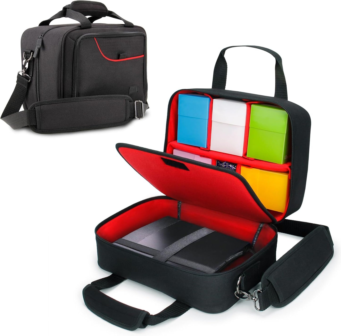 USA Gear Card Deck Storage Bag for TCG and CCG Games Red
