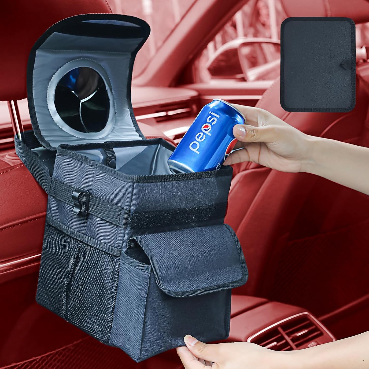 Suspension Car Trash Can - Large Capacity & Waterproof