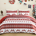 Exclusivo Mezcla Christmas Quilts Queen Size - Reversible Festive