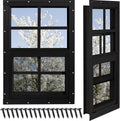 Shed Windows 2 Pack 12ft x 18ft Tempered Glass - Flush Mount