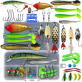 Fishing Lures Kit Set with Tackle Box - Complete Bass & Trout Baits