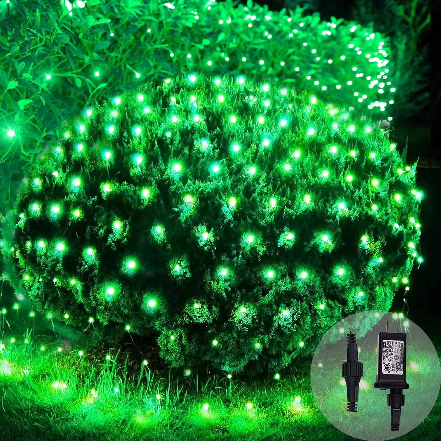 Green Net Lights Outdoor Mesh Lights for Holiday Decor