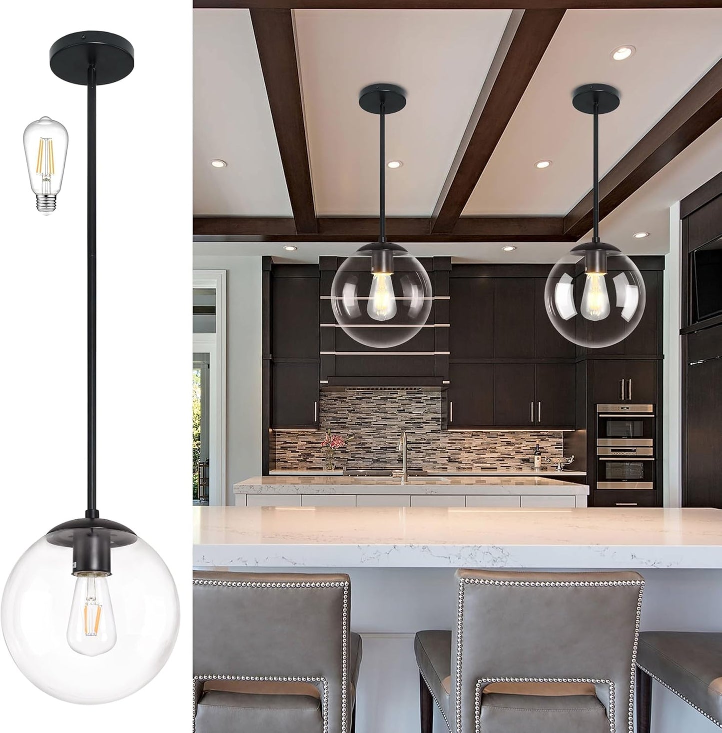 10 Inch Globe Pendant Light for Stylish Home Decor Needs