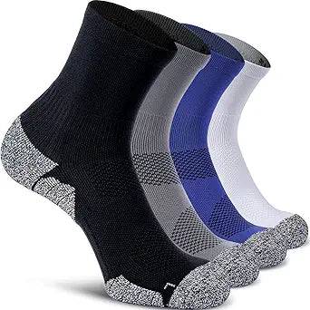 CWVLC Compression Athletic Quarter Socks for Men Women Kids