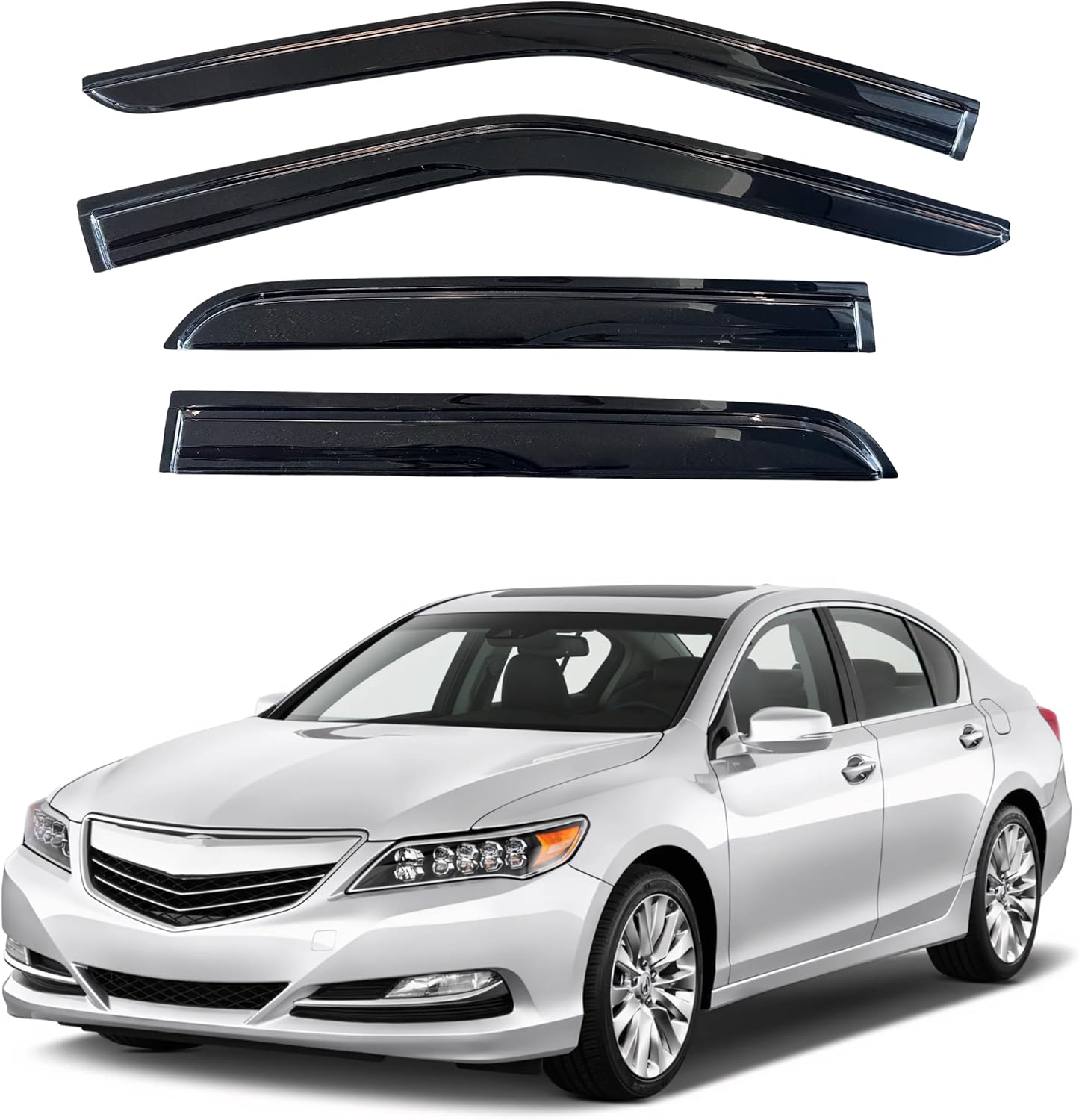 KPY Window Visor Rain Guards for Acura TL 2009-2014 Models
