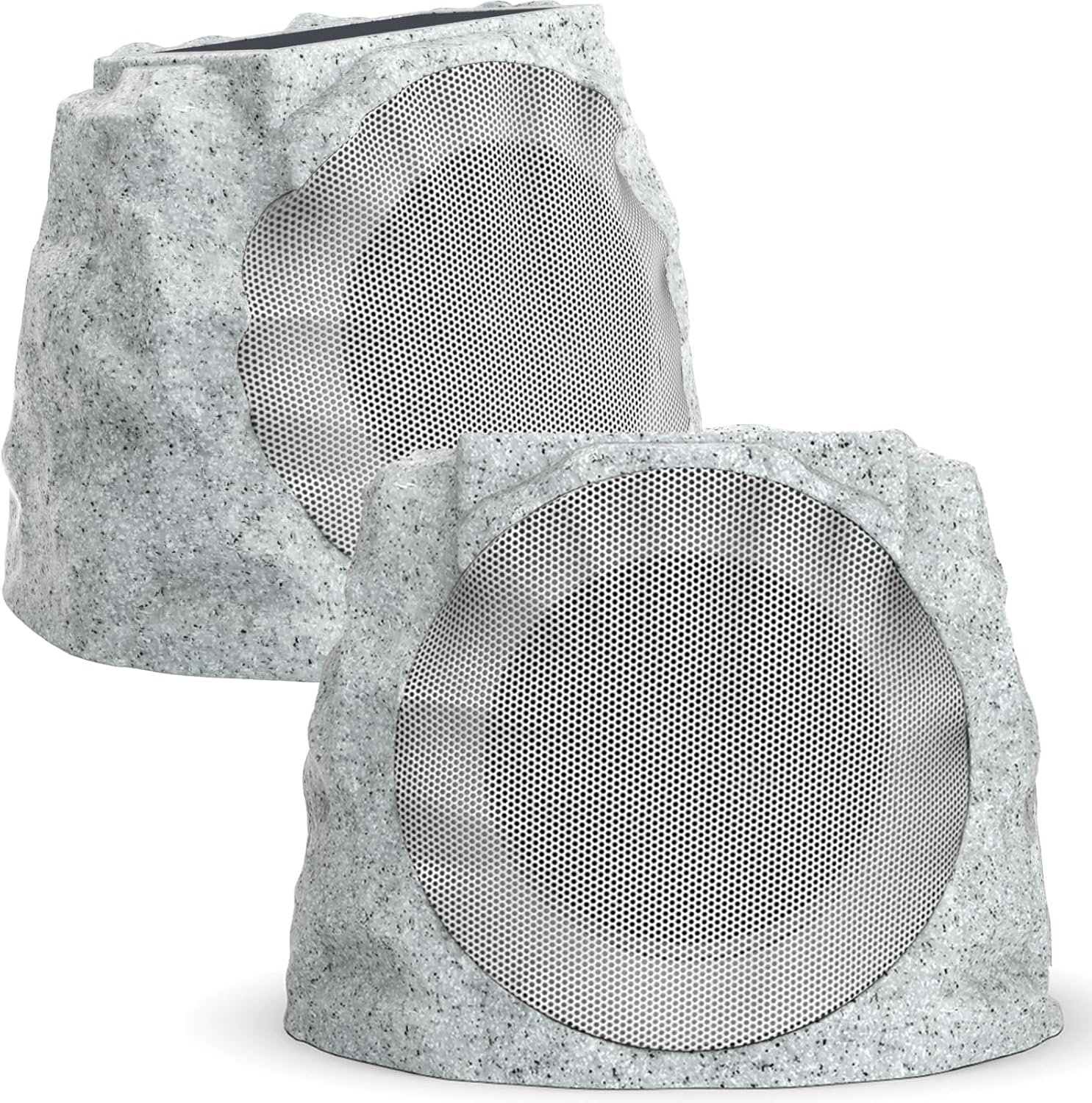 Wireless Rock Speakers: RGB Light Show, Waterproof, Ideal for Outdoor Fun! (2 Pack)