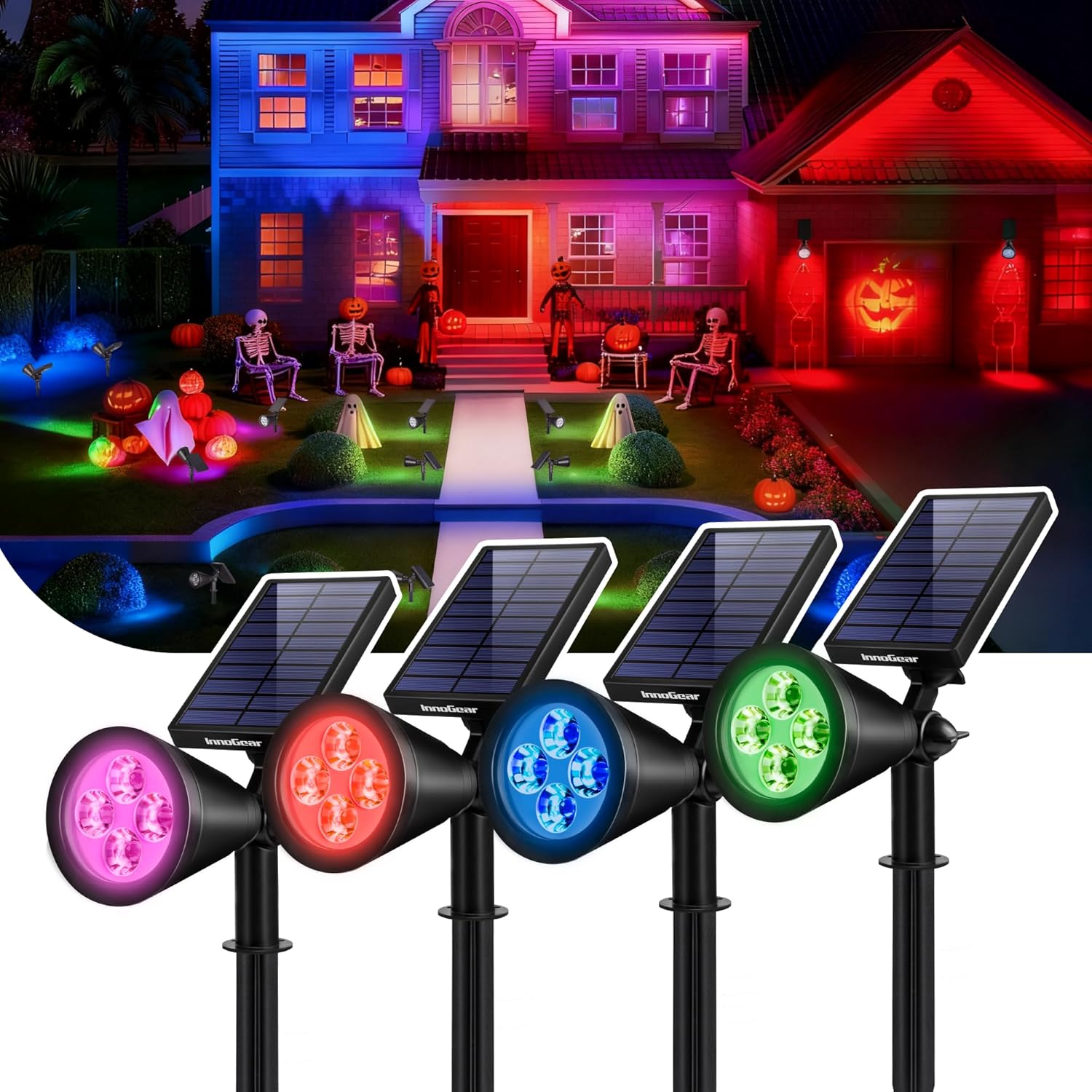 InnoGear Solar Lights Outdoor Waterproof for Halloween & Christmas