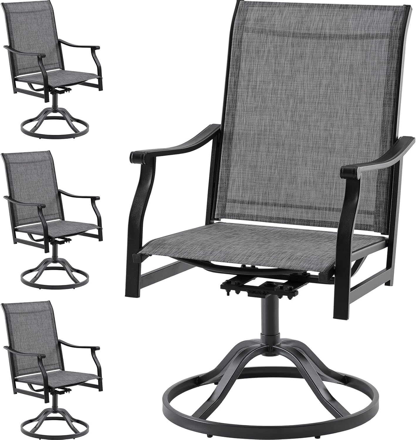 Soohow Patio Dining Chairs Set of 2 for Outdoor Comfort