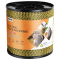 Electric Fence Wire Polywire 3500ft - Durable 6-Strand Stainless