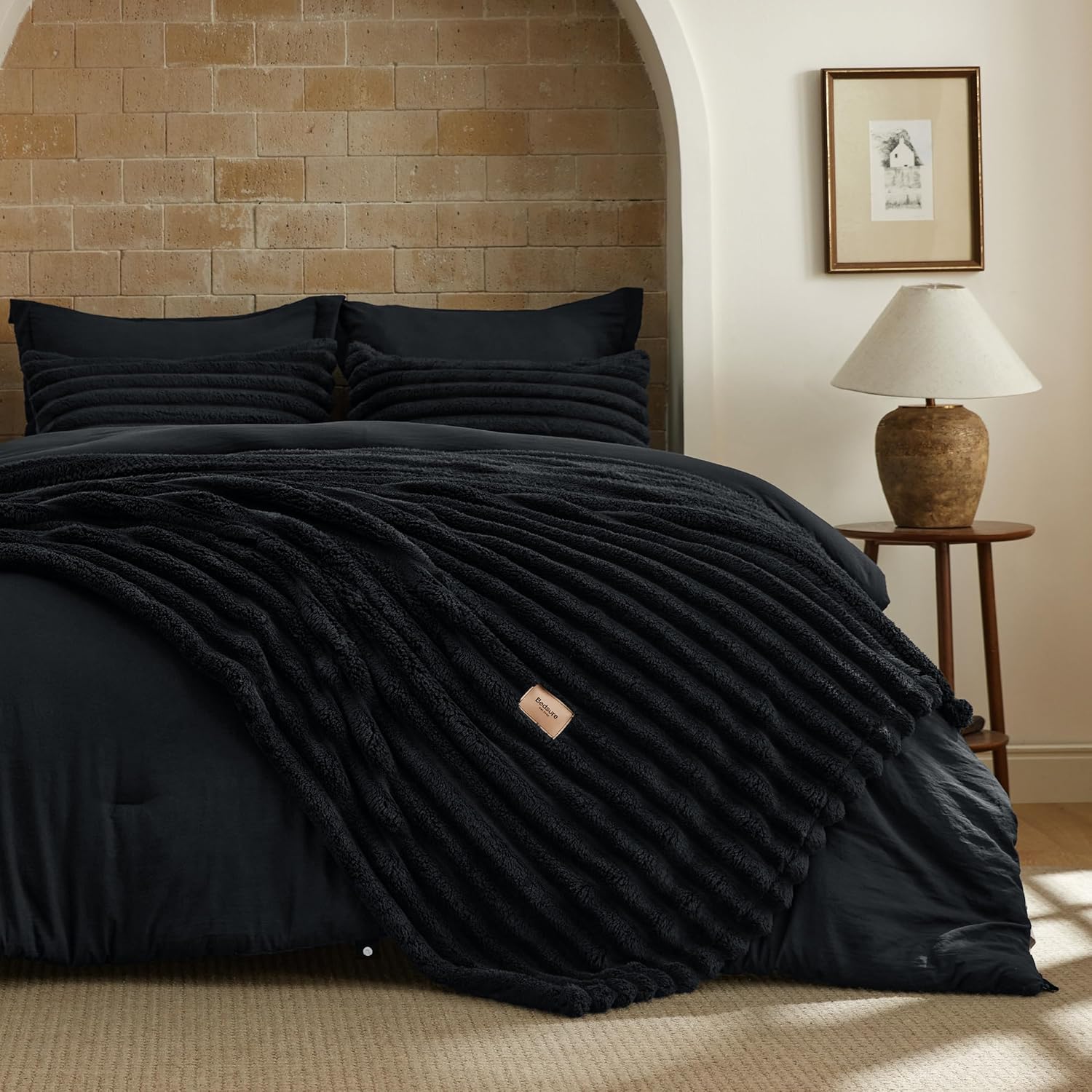 Bedsure Gentlesoft 2-in-1 Queen Comforter Set for All Seasons
