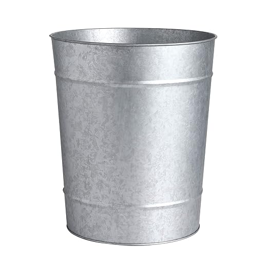 KMWARES Decorative Round Wastebasket for Home Accent and Office