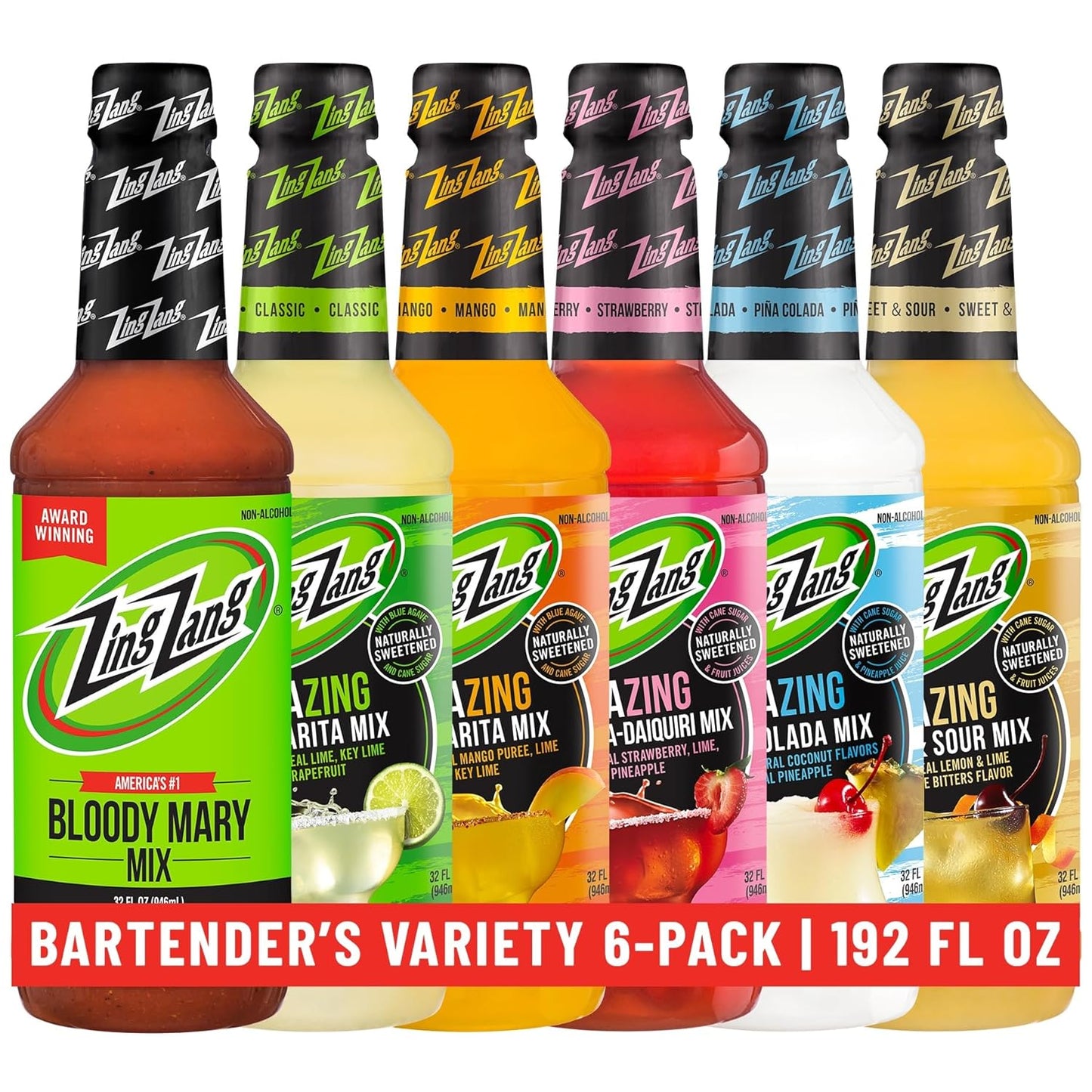 Zing Zang Bartenders Variety Pack for Delicious Cocktails