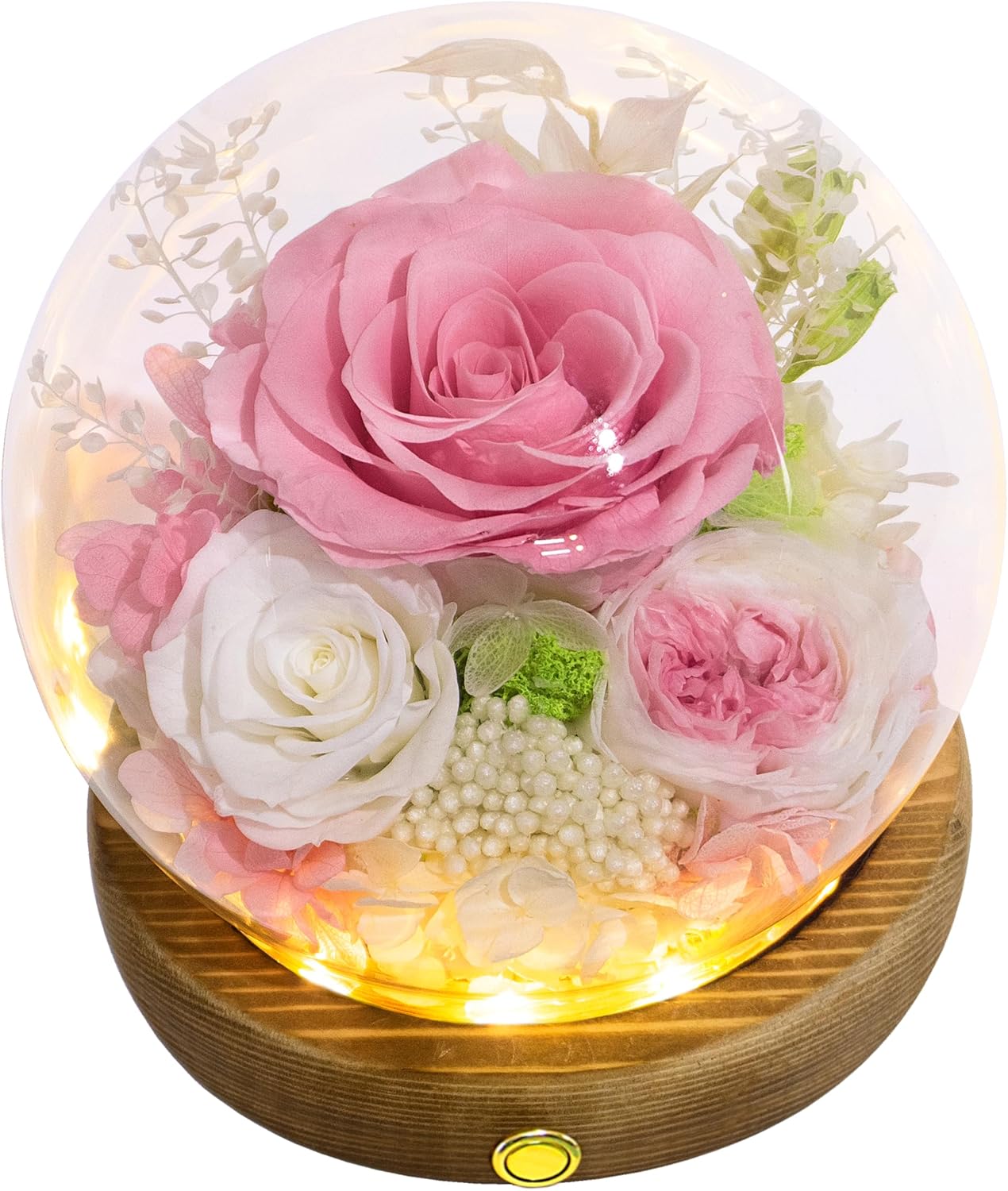 Long-Lasting Real Flowers Gift for All Occasions - Pink & White Roses
