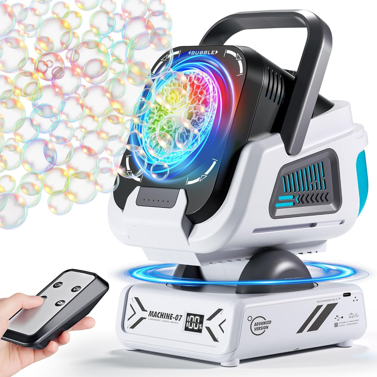 2025 Upgraded Bubble Machine with Remote Control for Endless Fun