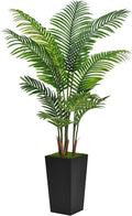 Artificial Palm Tree 5FT Faux Areca in Black Tall Planter - Lush