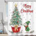 Merry Xmas Shower Curtain - Festive Holiday Vibes!